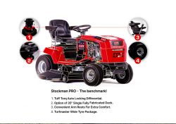 35" Cox Stockman PRO 24HP  Ride On Lawn Mower